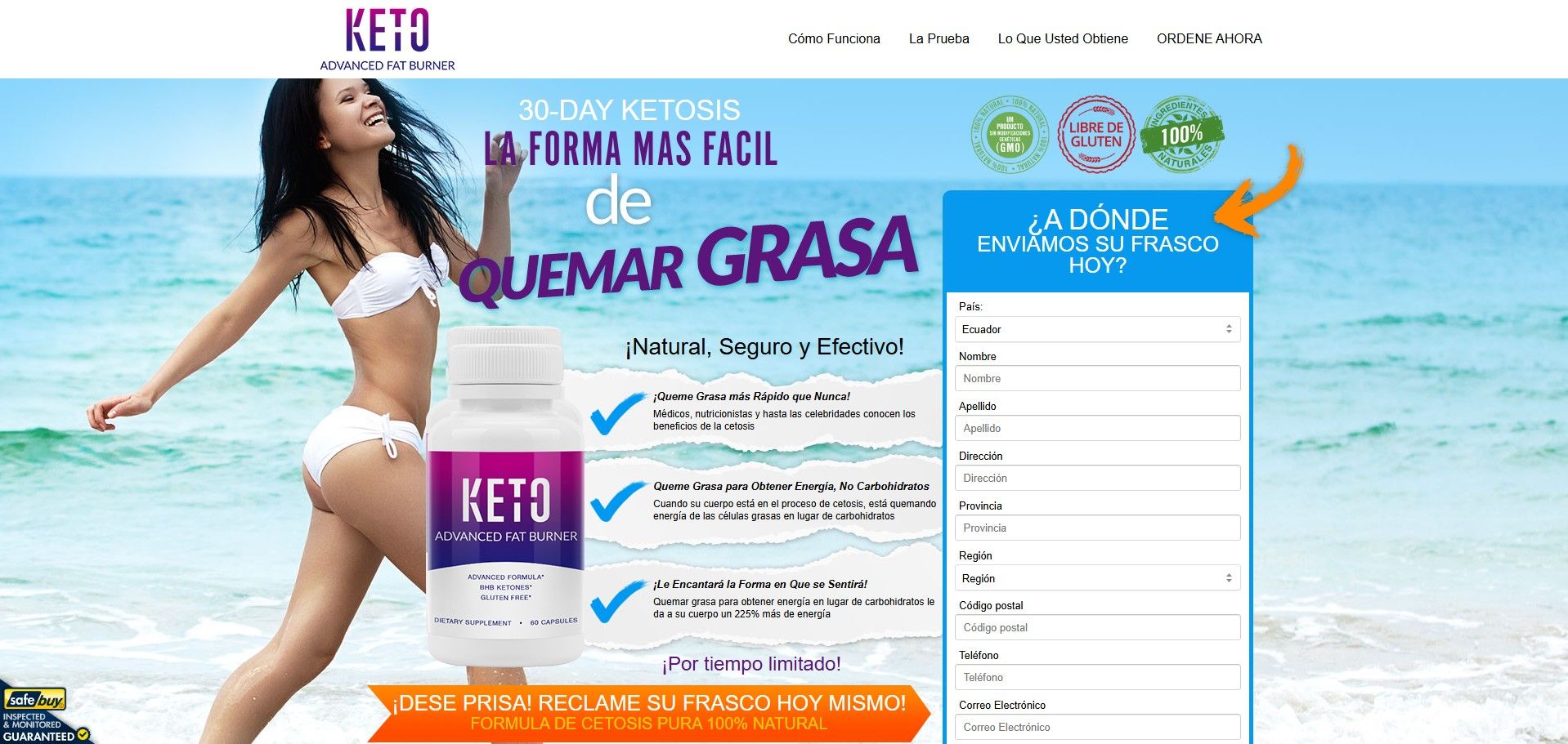 Keto advanced fat burner capsules Producto