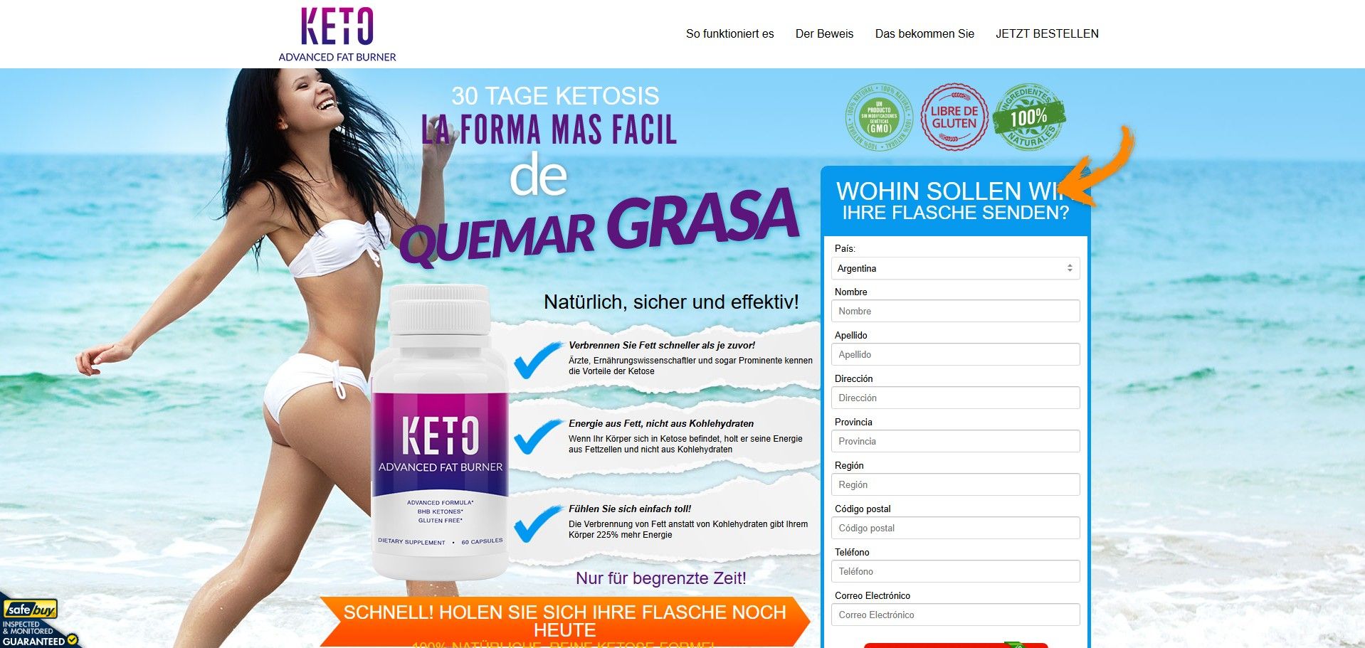Keto Advanced Fat Burner Producto