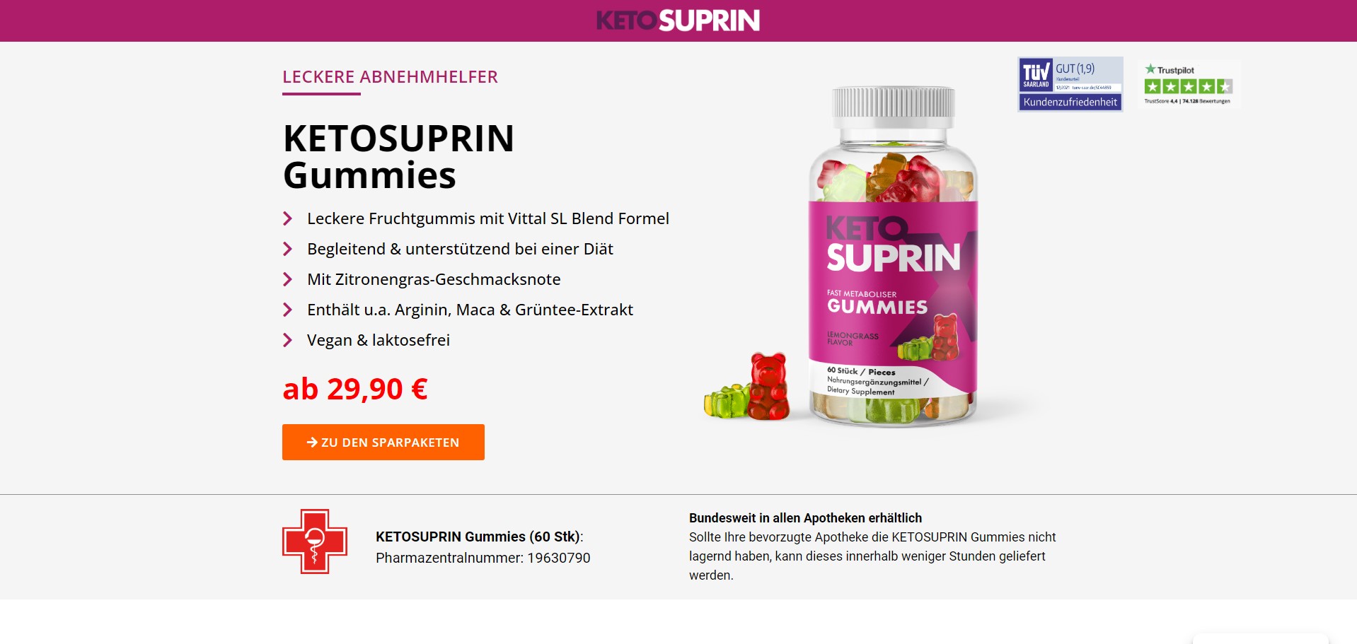 Ketosuprin Producto