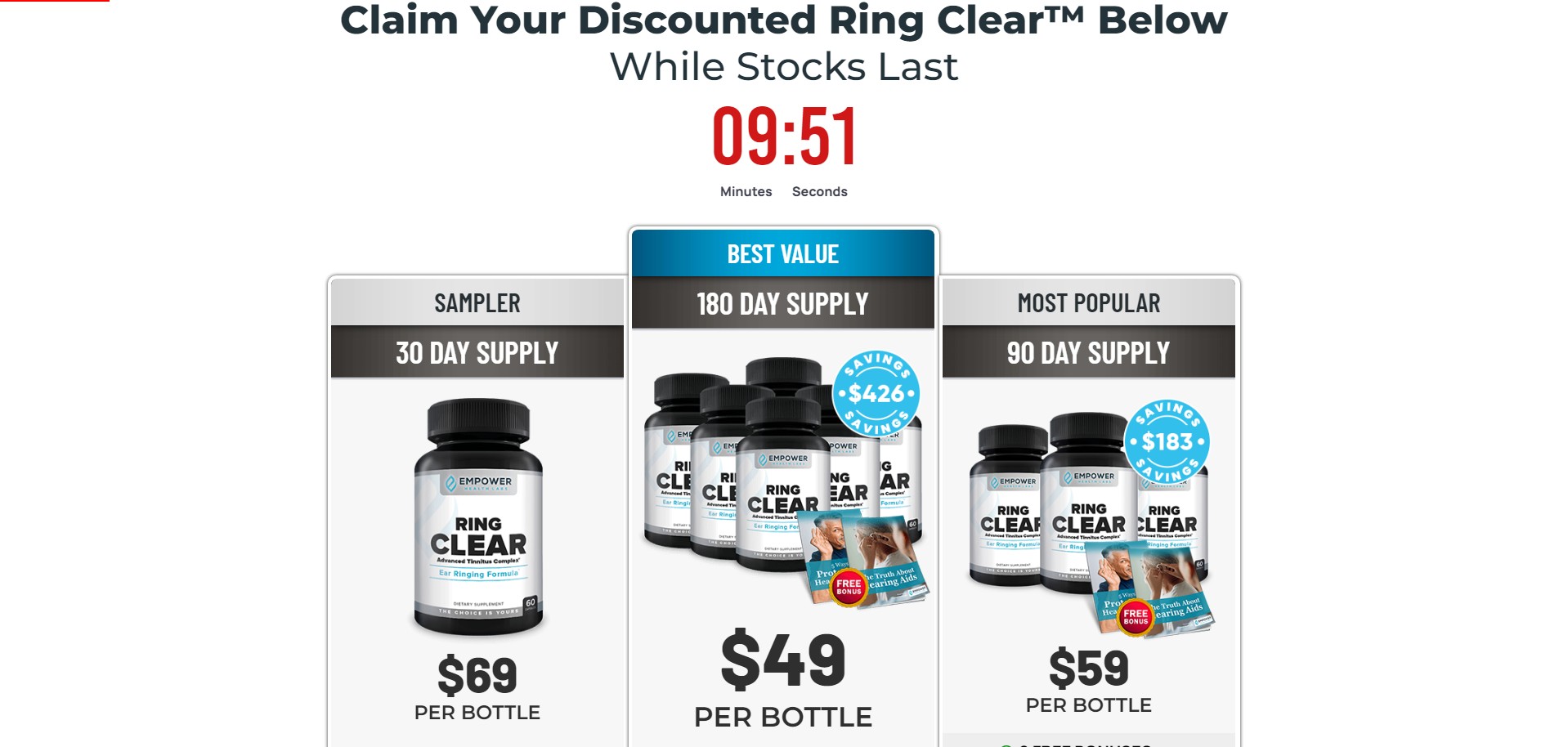 Ring clear Producto